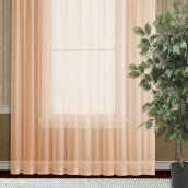 Классические шторы Deliya цвет: персиковый