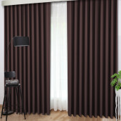 Классические шторы Liton цвет: темно-коричневый