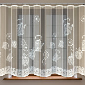 Классические шторы Веселая кухня цвет: бежевый (300х170 см - 1 шт)