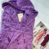 Банный халат Венона цвет: темно-лиловый