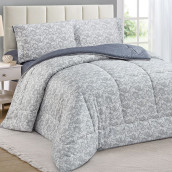 Постельное белье с одеялом-покрывалом Морена цвет: серый