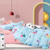 Детское постельное белье Rabbit цвет: голубой, розовый
