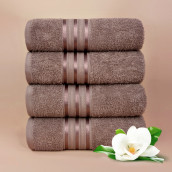 Набор из 5 полотенец Harmonika цвет: коричневый (50х80 см - 5 шт)