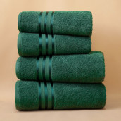 Набор из 4 полотенец Harmonika цвет: темно-зеленый (50х80 см - 4 шт)
