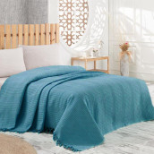 Покрывало Nice bed spread цвет: темно-бирюзовый (220х240 см)
