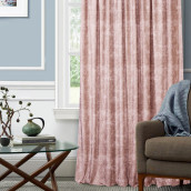 Классические шторы Savanah цвет: розовый (136х270 см - 1 шт)