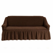 Чехол на диван Laverne цвет: темно-коричневый (185 см)