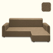 Чехол на угловой диван (правый угол) оттоманка Colin цвет: бежевый (240 см)