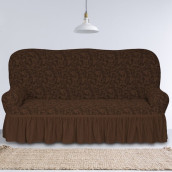 Чехол для дивана Abi цвет: шоколадный (185 см)