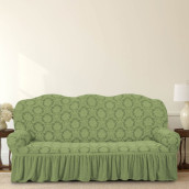 Чехол для дивана Barbara цвет: зеленый (185 см)