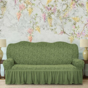Чехол для дивана Maegan цвет: зеленый (185 см)