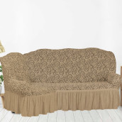 Чехол для углового дивана Paulina цвет: бежевый (300 см)