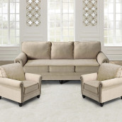 Чехол для мебели Jamala цвет: серо-бежевый (90х160 см - 2 шт, 90х210 см)