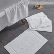 Полотенце-коврик для ног Gravel цвет: белый (50х70 см - 5 шт)