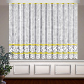 Классические шторы Avery цвет: белый, желтый (400х160 см - 1 шт)