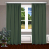 Классические шторы Bryson цвет: зеленый (145х270 см - 2 шт)