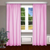 Классические шторы Bryson цвет: розовый (145х270 см - 2 шт)