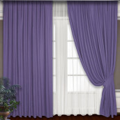 Классические шторы Sofia цвет: сиреневый (180х270 см - 2 шт)