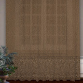 Классические шторы Veda цвет: шоколадный (300х250 см - 1 шт)