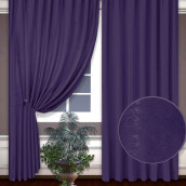 Классические шторы Laura цвет: фиолетовый (150х240 см - 2 шт)