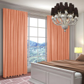 Классические шторы Ami цвет: персиковый (150х240 см - 2 шт)