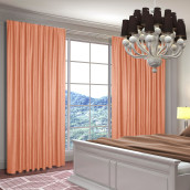 Классические шторы Амара цвет: персиковый (150х250 см - 2 шт)