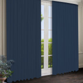 Классические шторы Tina цвет: синий (150х250 см - 2 шт)