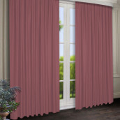 Классические шторы Ivett цвет: брусничный (150х250 см - 2 шт)