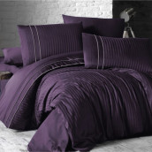 Постельное белье Stripe style цвет: фиолетовый (евро)