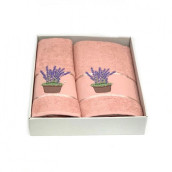 Набор из 2 полотенец Lavanta цвет: пудровый (50х90 см, 70х140 см)