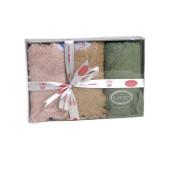 Кухонное полотенце Hitit цвет: зеленый, бежевый, розовый (30х50 см - 3 шт)