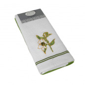 Кухонное полотенце Цветок цвет: зеленый, белый (40х60 см - 2 шт)
