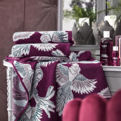 Набор из 2 полотенец Леванон цвет: фиолетовый (50х100 см, 70х140 см)