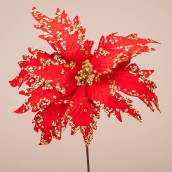 Цветок искусственный Пуансетия (30х50 см)