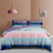 Постельное белье Selin цвет: синий, розовый, фиолетовый (семейное)