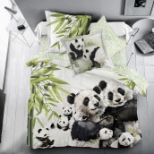 Постельное белье Pandas (2 сп)