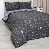 Детское постельное белье Черные кошки (1.5 сп)