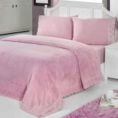 Постельное белье Cucuta цвет: грязно-розовый (евро макси)