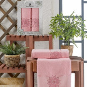 Набор из 2 полотенец Daystar цвет: розовый (50х90 см, 70х140 см)