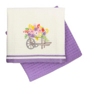 Кухонное полотенце Provense цвет: экрю-лиловый (40х60 см - 2 шт)
