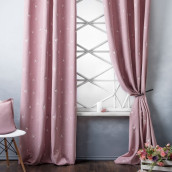 Классические шторы Прайм цвет: розовый (145х280 см - 2 шт)