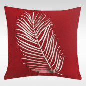 Декоративная подушка Перо цвет: красный (45х45)