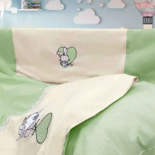 Детское постельное белье Bunny цвет: светло-зеленый (для новорожденных)