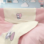 Детское постельное белье Bunny цвет: персиковый (для новорожденных)