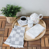 Кухонное полотенце Roho цвет: светло-серый, серый (40х60 см - 2 шт)