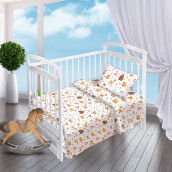 Детское постельное белье Лесные животные (для новорожденных)