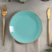 Тарелка Turquoise цвет: бирюзовый (18х18х2 см)