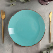 Тарелка Turquoise цвет: бирюзовый (24х24х3 см)