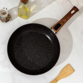 Сковорода Granit цвет: черный (44х26х5 см)