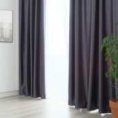 Классические шторы Madalin цвет: серый